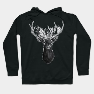 Wild Enough Floral Deer Hoodie